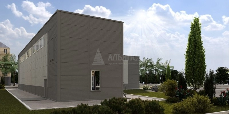 3D визуализация Магазин из сэндвич-панелей - фото 3